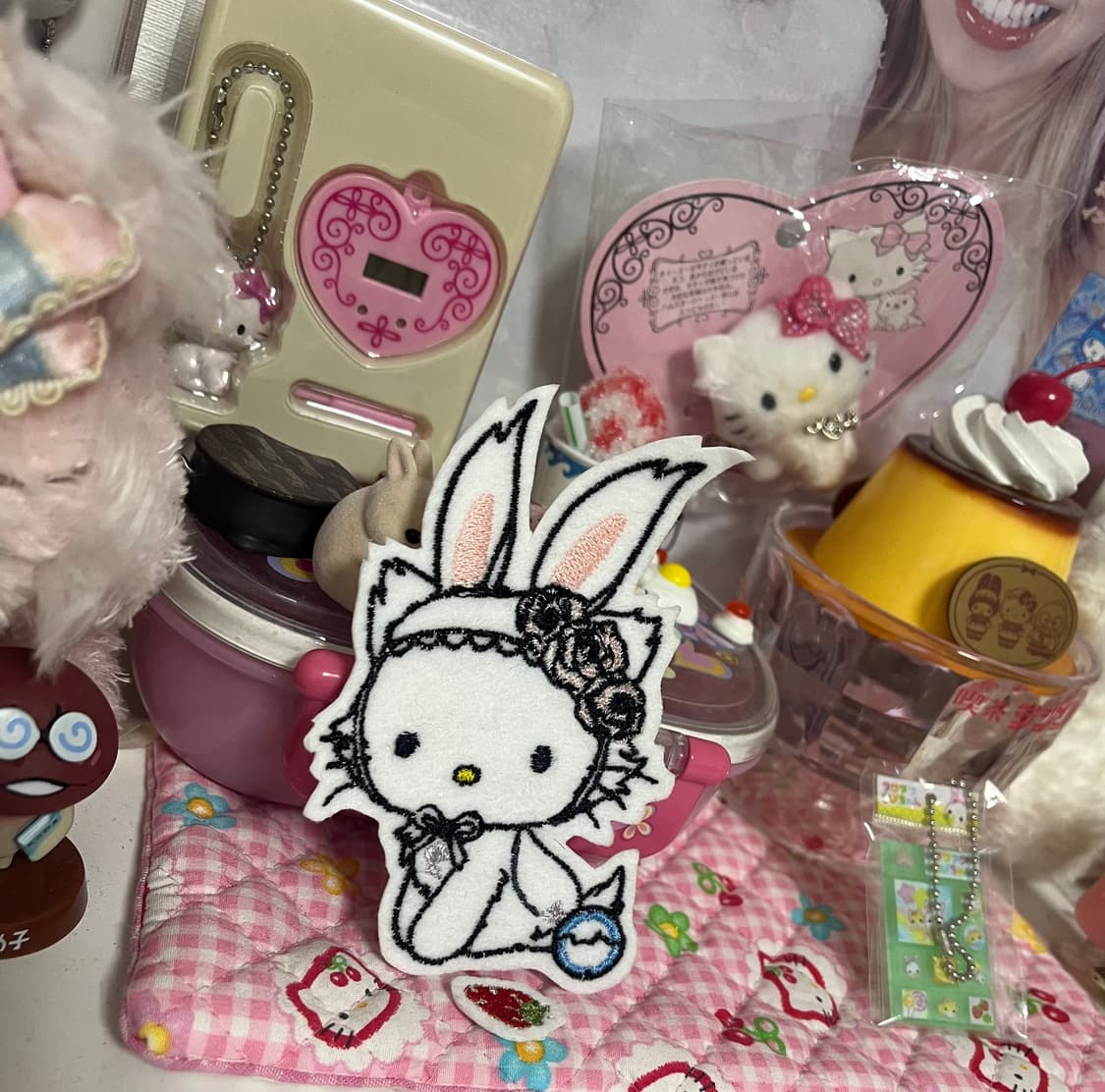 일괄 우사기챠미키티 와펜 챠미 딸기 산리오 스위츠 다꾸 자수 고전 상품이미지2