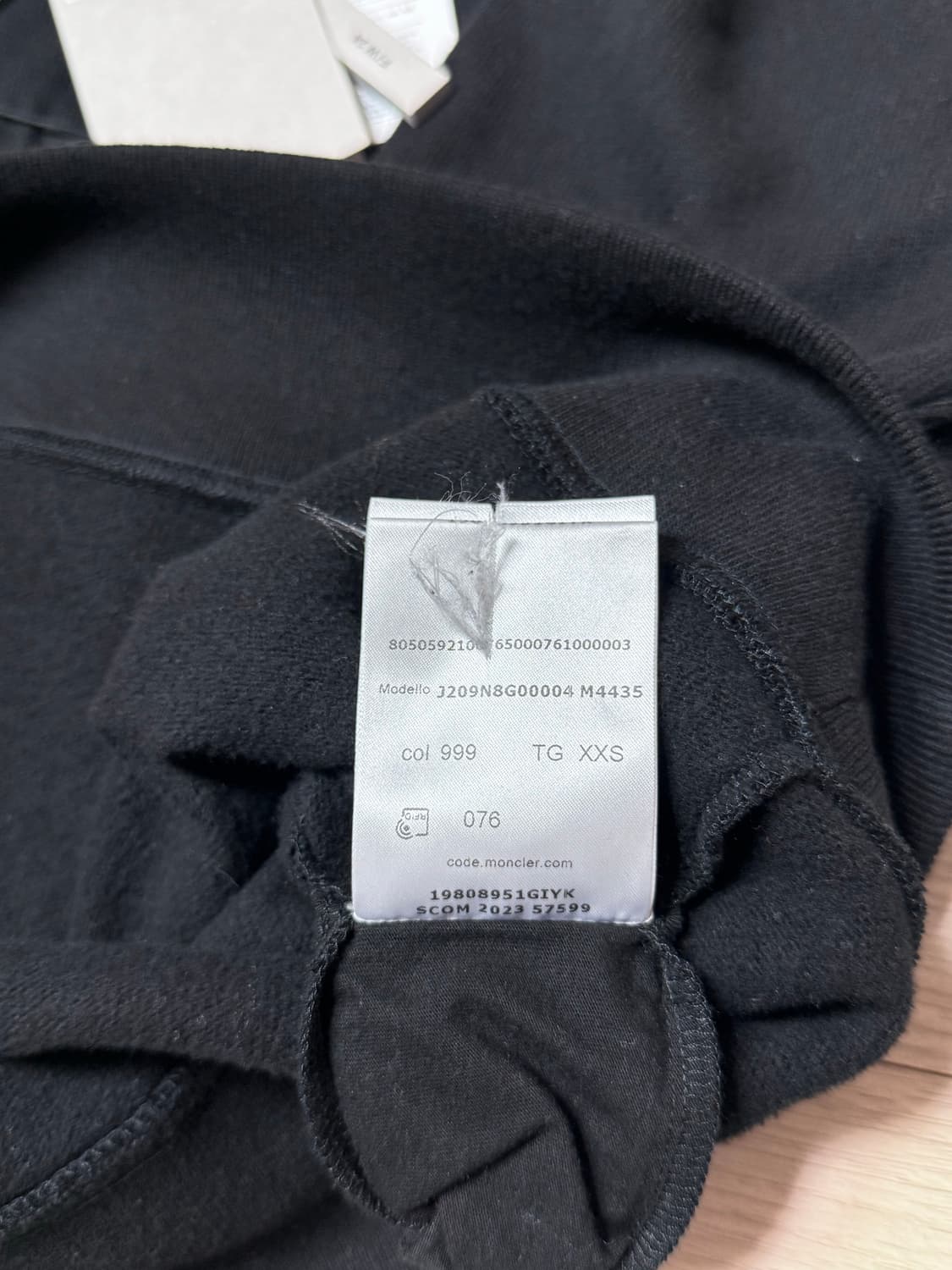 [New] 몽클레어 x 릭오웬스 점보 크루넥 저지 스웨터 블랙  상품이미지8