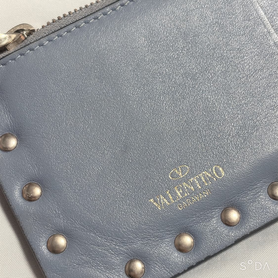 발렌티노 스터드 카드지갑 블루 풀세트 상품이미지6