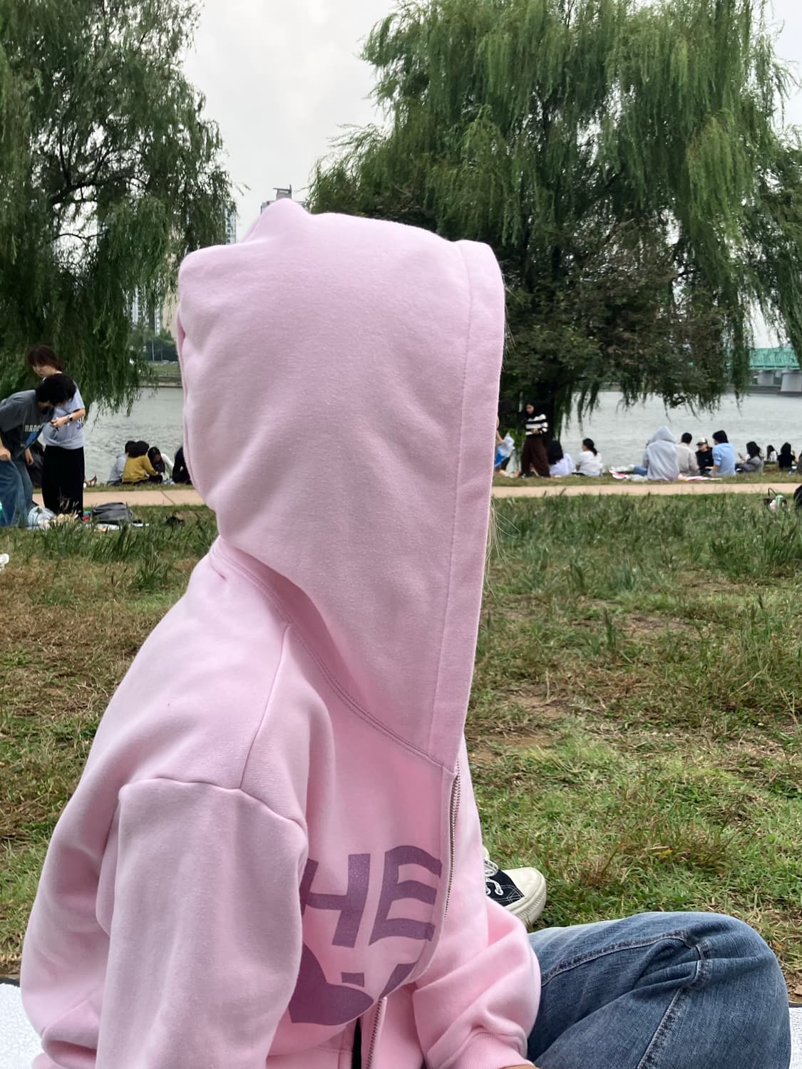 나이트고스트클럽 HEAVEN HOODIE ZIP UP_PINK 상품이미지6