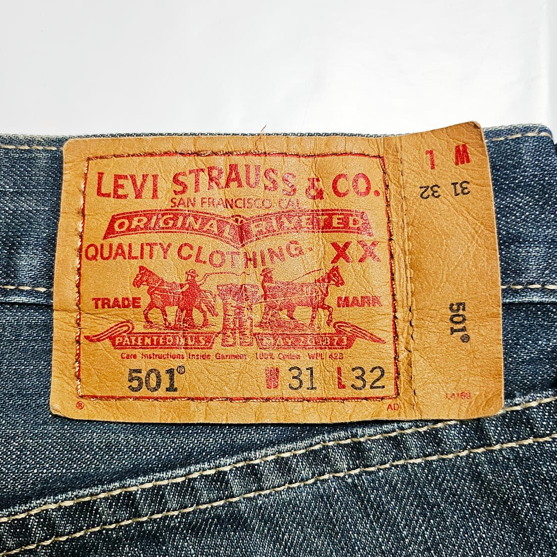 [31X32][리바이스]00's 501®오리지널 스트레이트 워시드 데님 상품이미지7