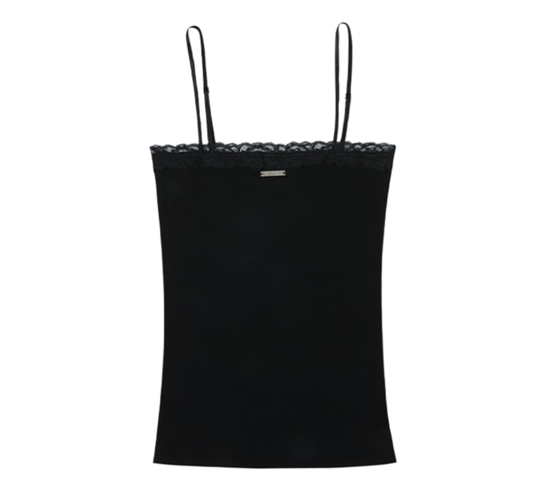 보헤미안서울 레이스 슬리브리스 블랙 lace sleeveless 상품이미지1