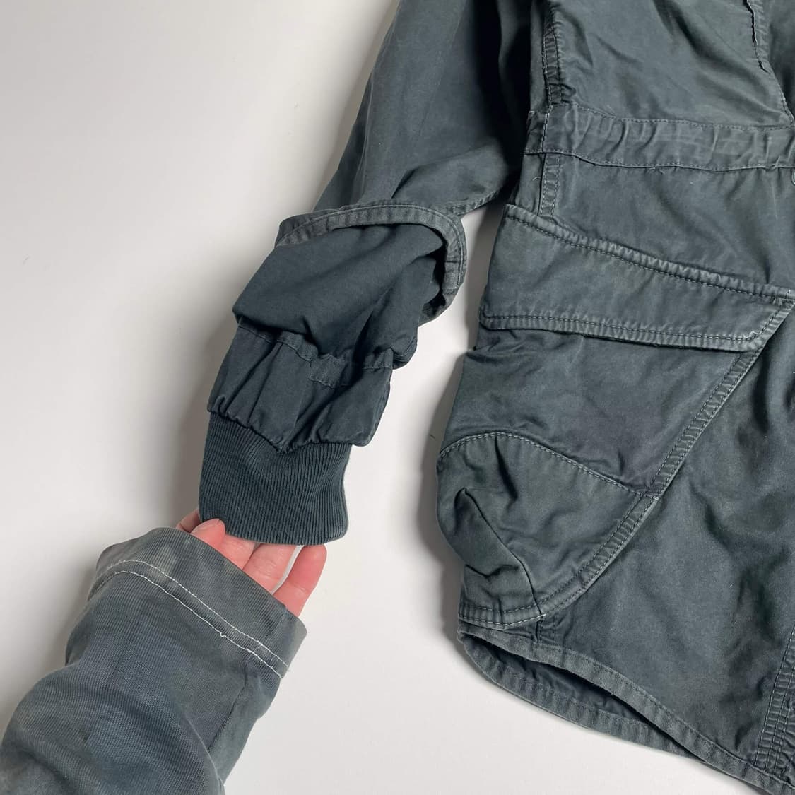 Siva  스트랩 셔링 포인트 코튼 파카 상품이미지8
