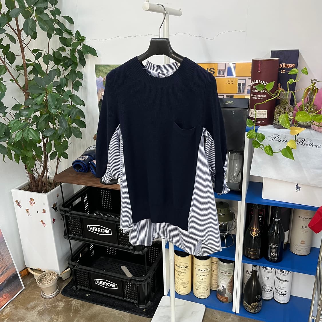 사카이 울/코튼 믹스 블라우스 1 상품이미지1