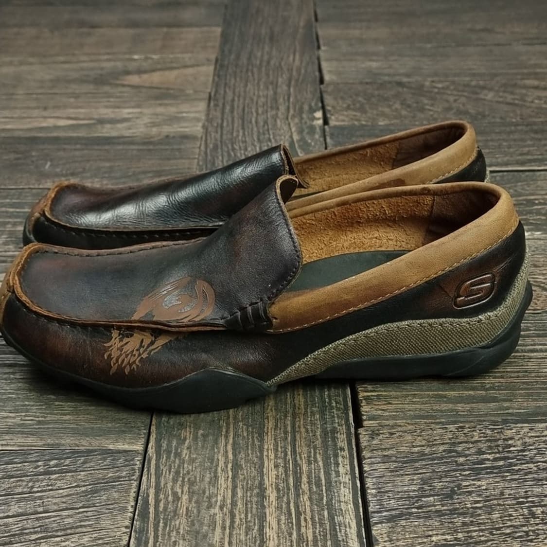 [스케쳐스 USA] 펑크 레더 스포츠솔 로퍼 구둥화 M17123 상품이미지4