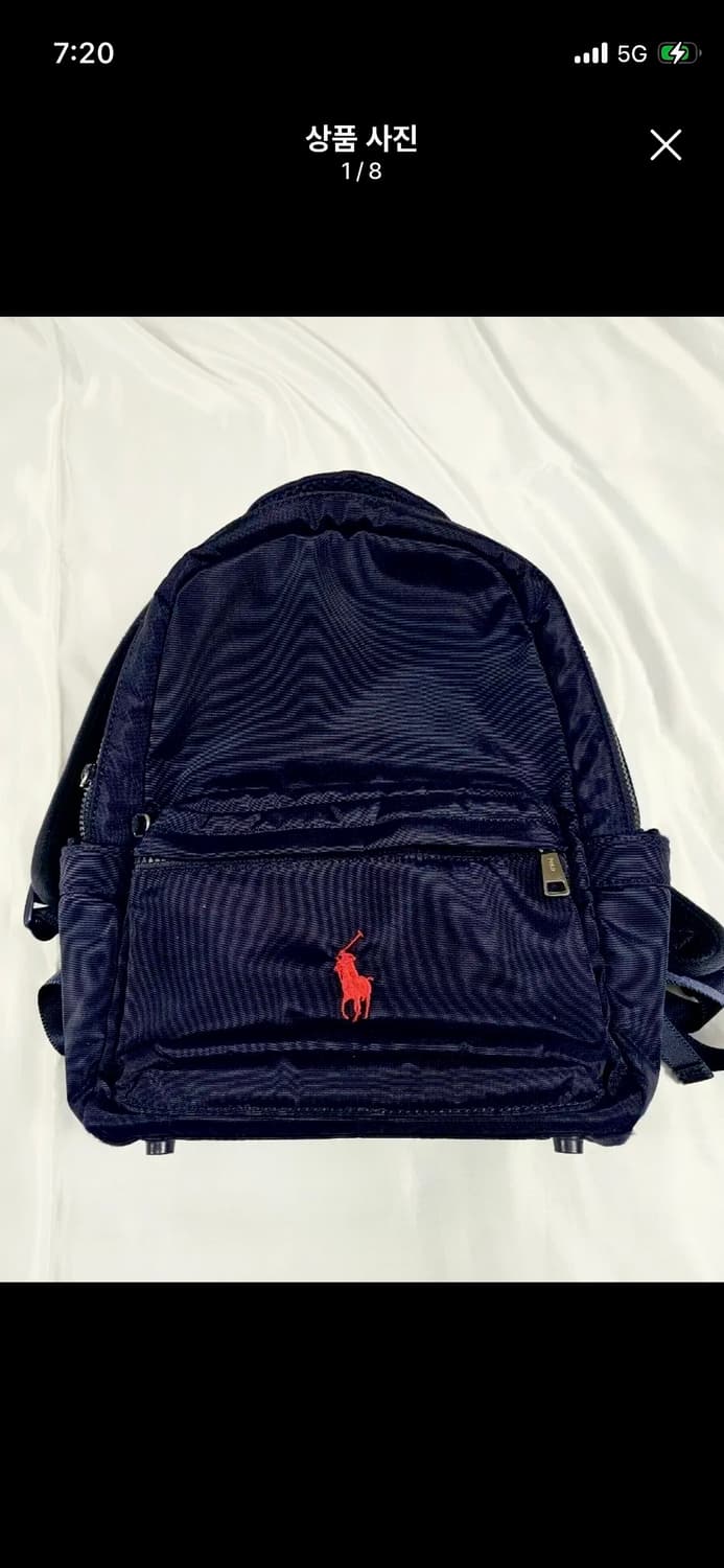 폴로 랄프로렌 폴리혼방 백팩 다크네이비 상품이미지1