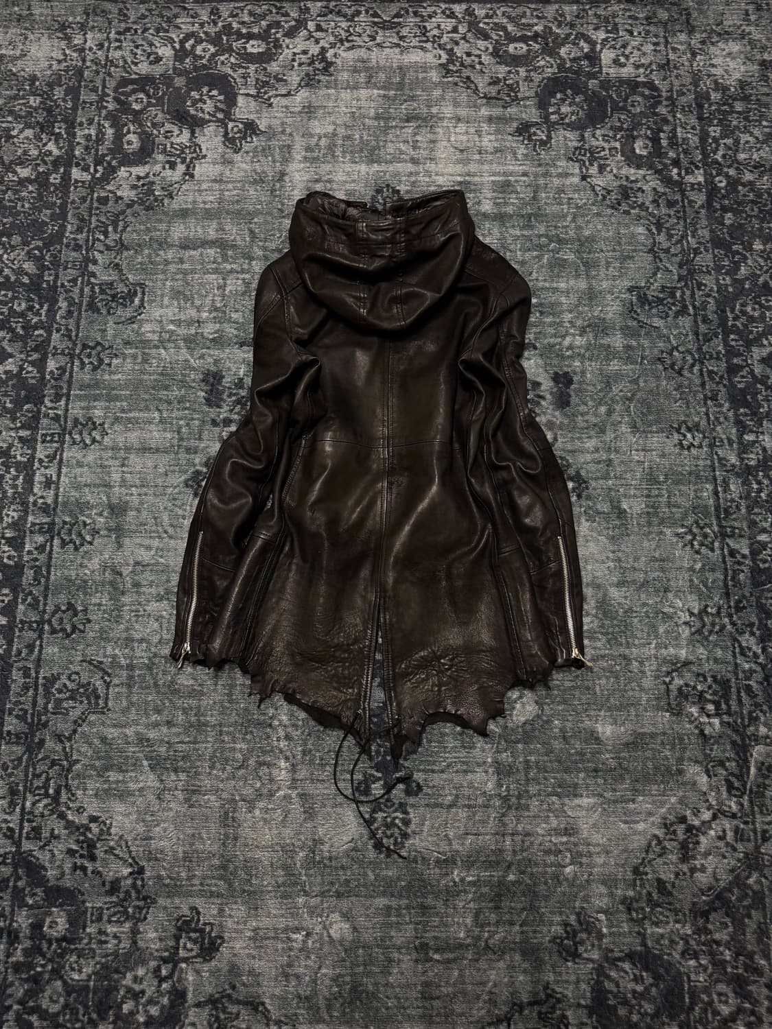 14th addiction cross zip leather hood ja 상품이미지8