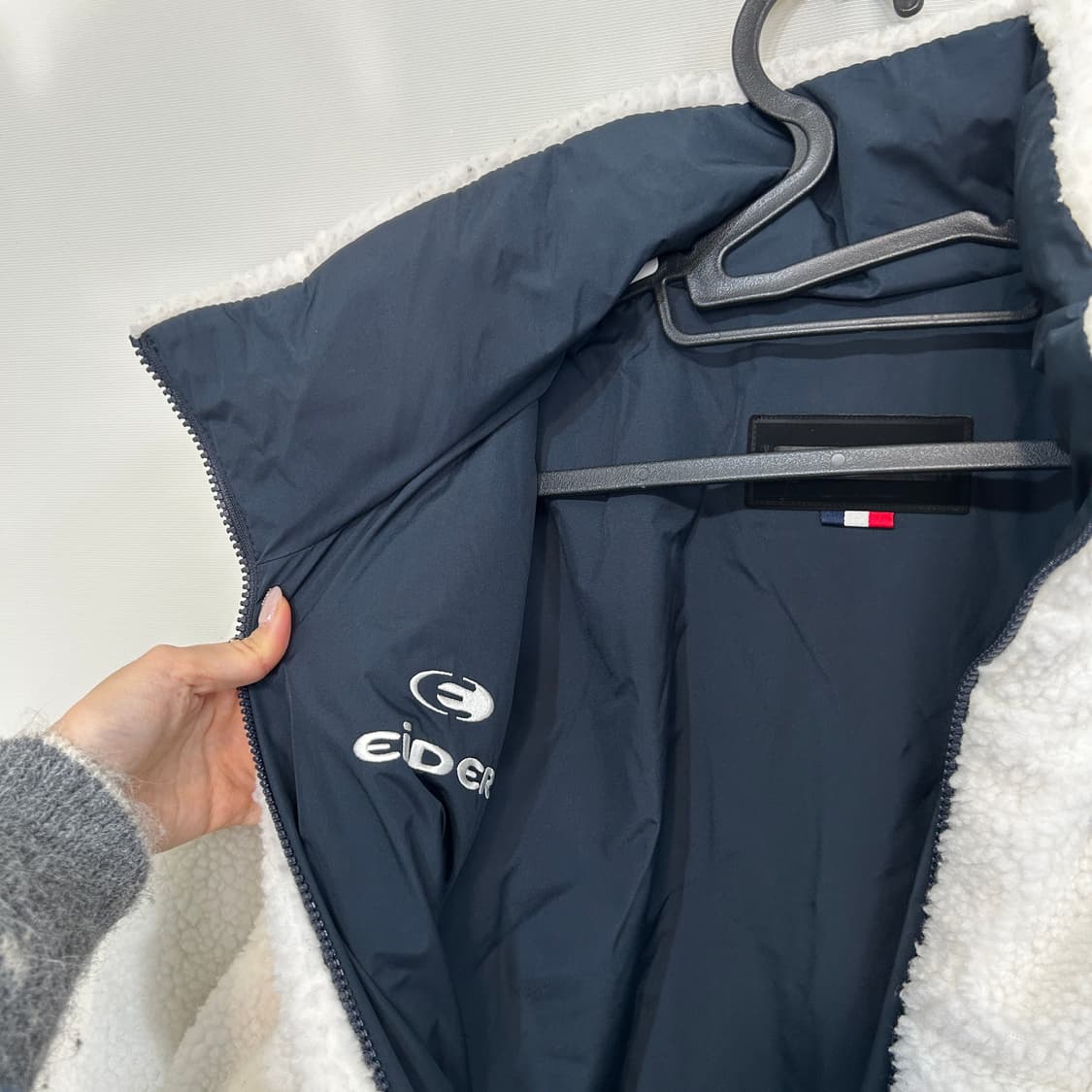 아이더 남성 리버시블 후리스 다운패딩 95 상품이미지2