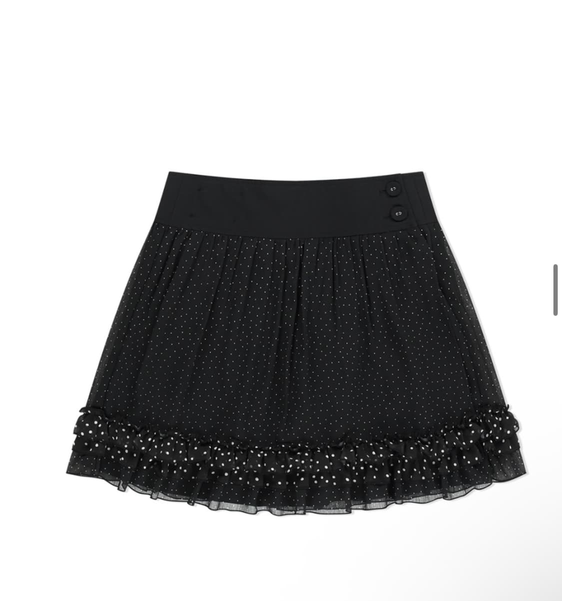 더뮤지엄비지터 리버서블 랩스커트 블랙 상품이미지3