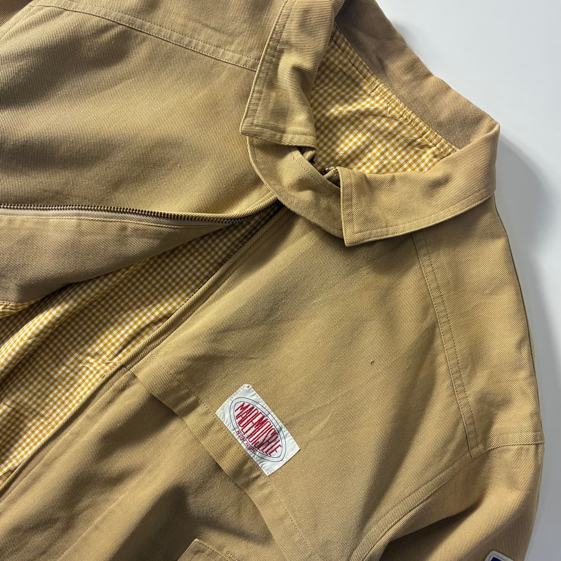 Japanese Vintage  마드무아젤 베이지 워크 봄버자켓   상품이미지4