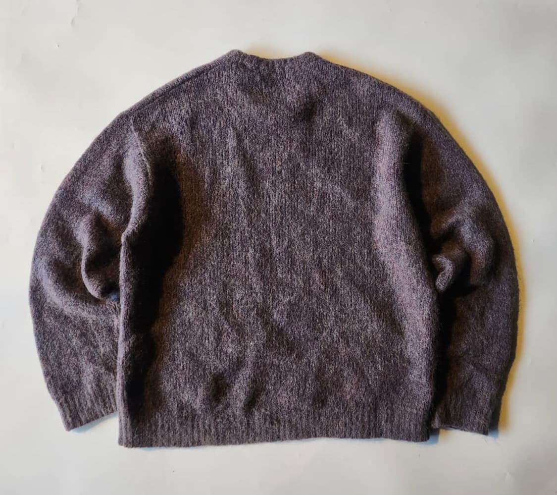 [새상품급] 슈프림 레터링 울니트 그레이 퍼플 Xl 상품이미지2