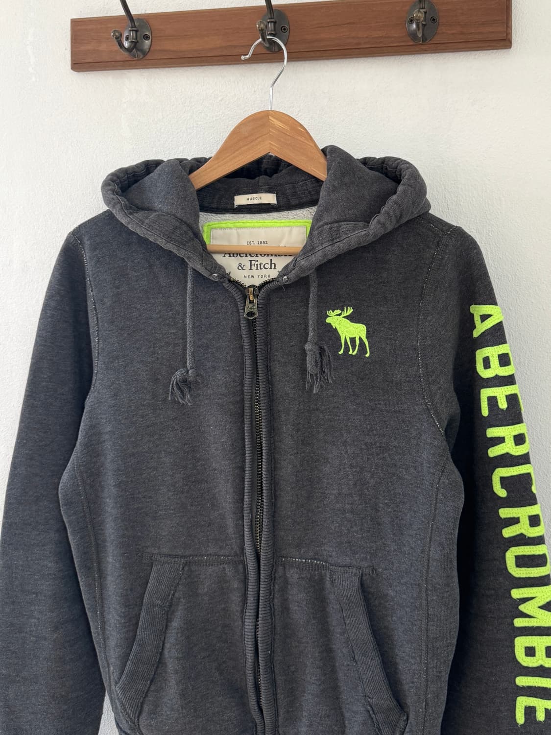 아베크롬비 순록 후드집업 그레이 상품이미지1