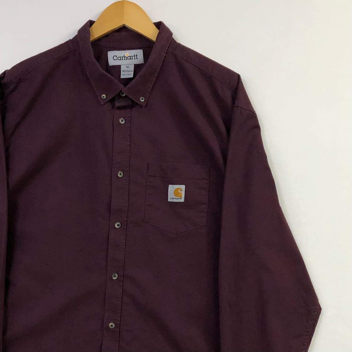 Xxl 칼하트 버건디 워크 셔츠 상품이미지1