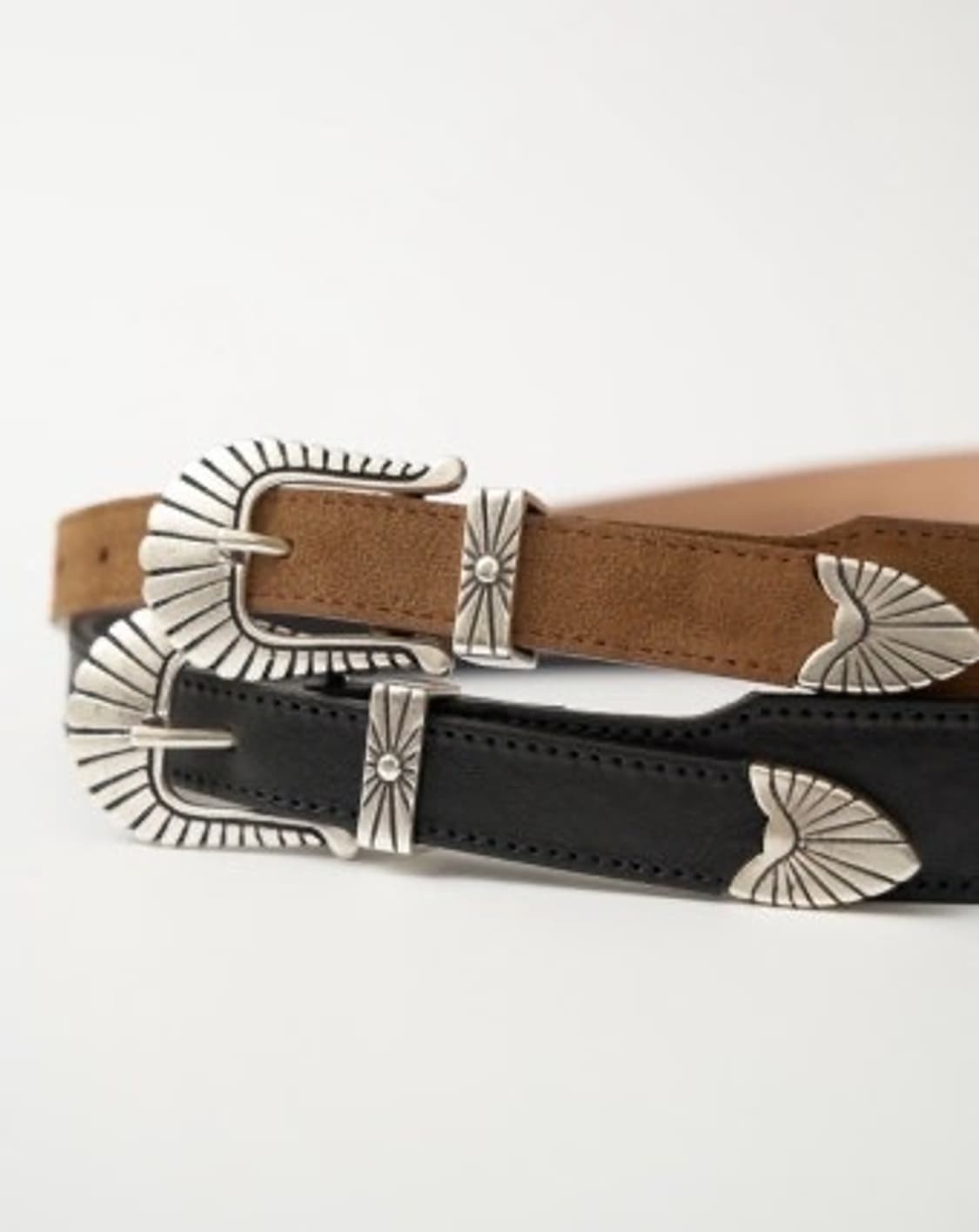 얼바닉30 웨스턴 벨트 레더블랙 상품이미지1