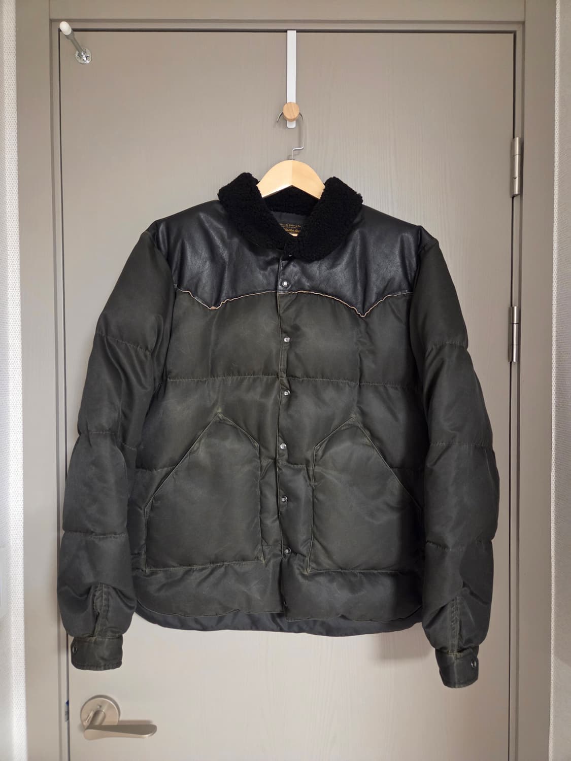 RRL 더블알엘 시얼링 칼라 레더 요크 자켓 XL 상품이미지2