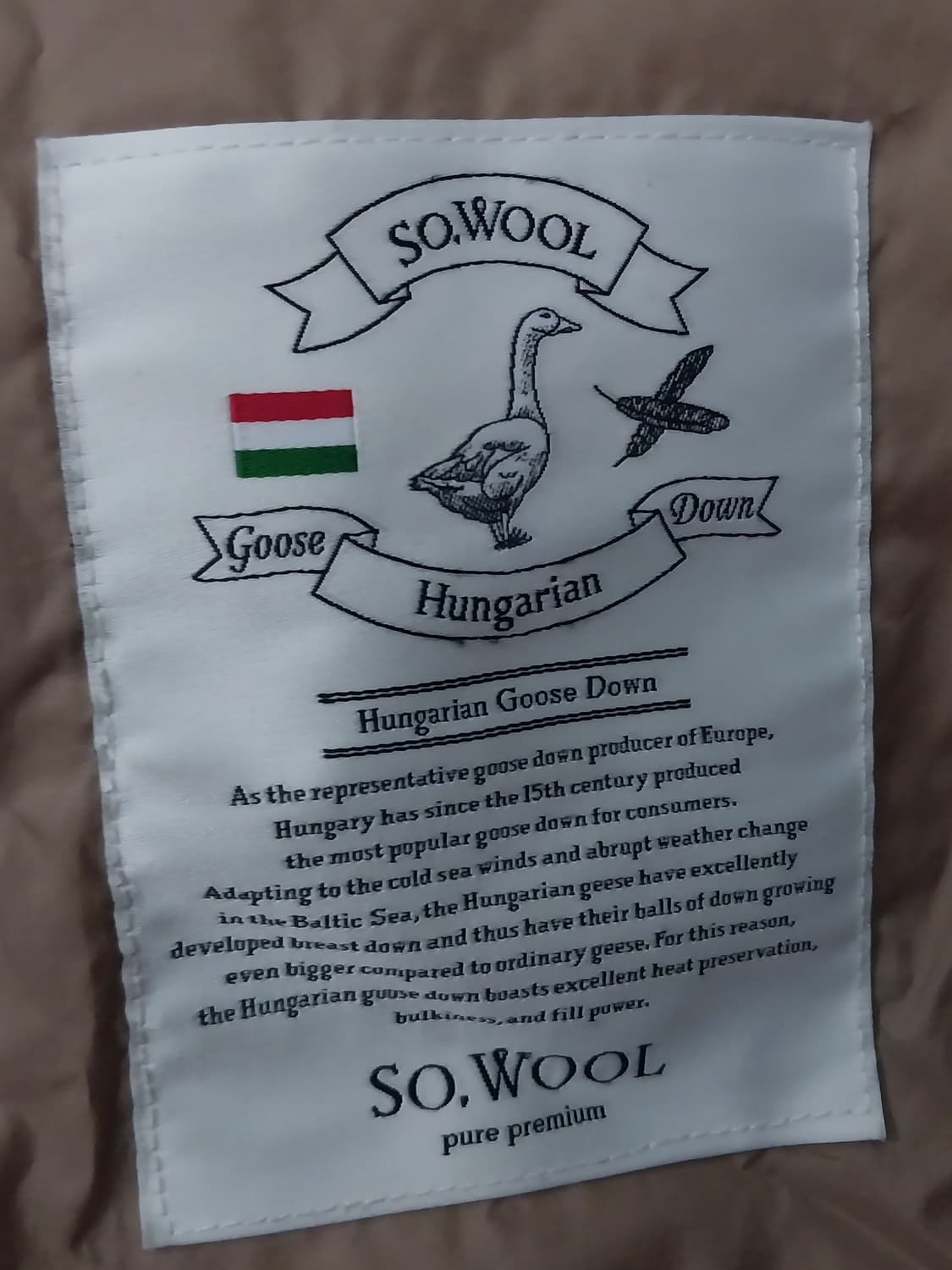 so wool 헝가리구스 다크 그린 패딩코트 L 상품이미지6