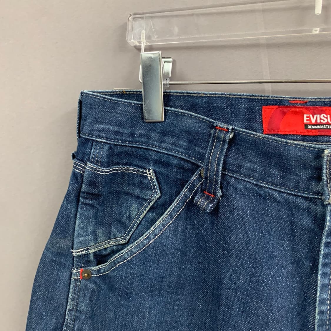 32인치 EVISU 에비수 카펜터 버뮤다 데님 쇼츠 청반바지 상품이미지5