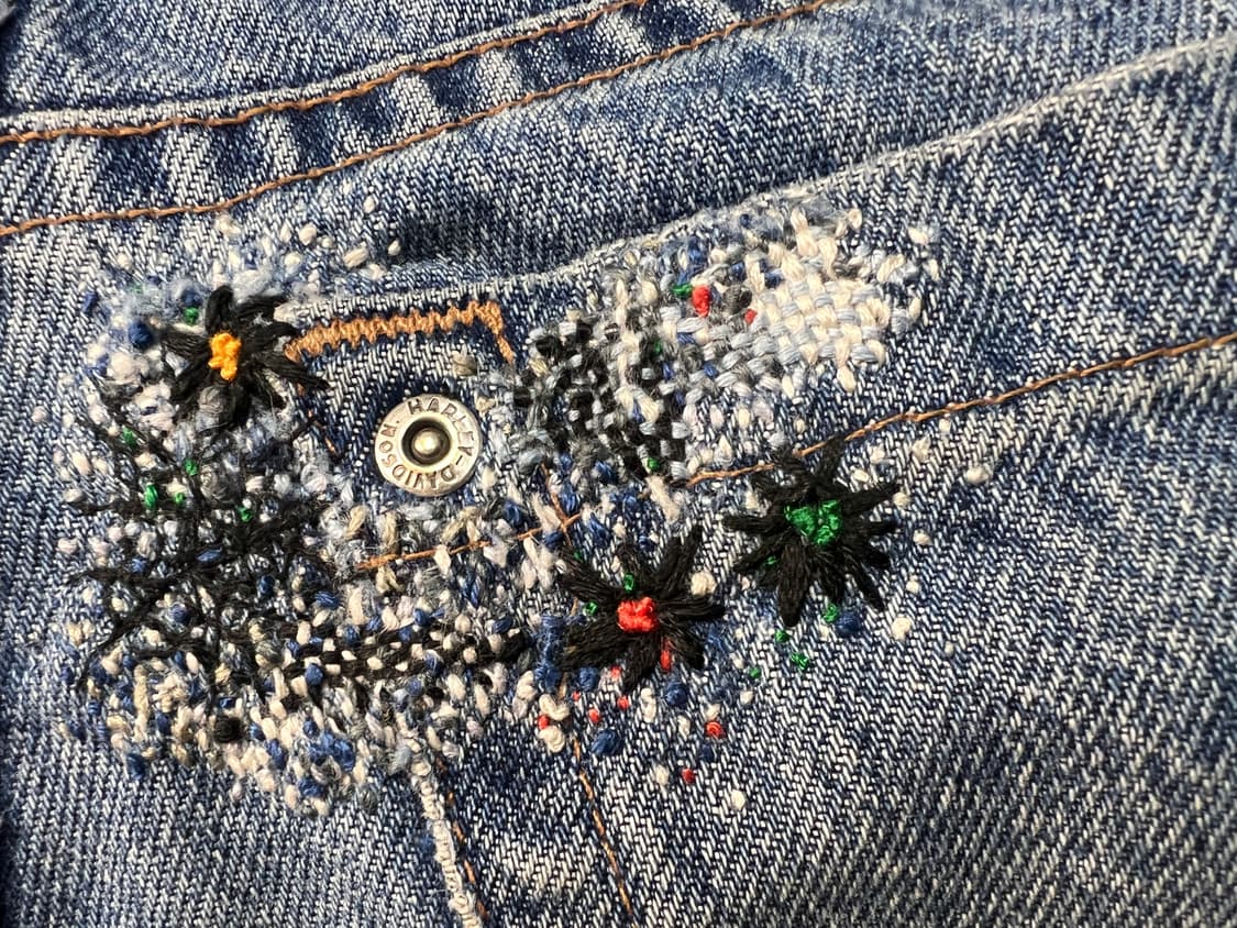 할리데이비슨 바이커 데님 팬츠 상품이미지6