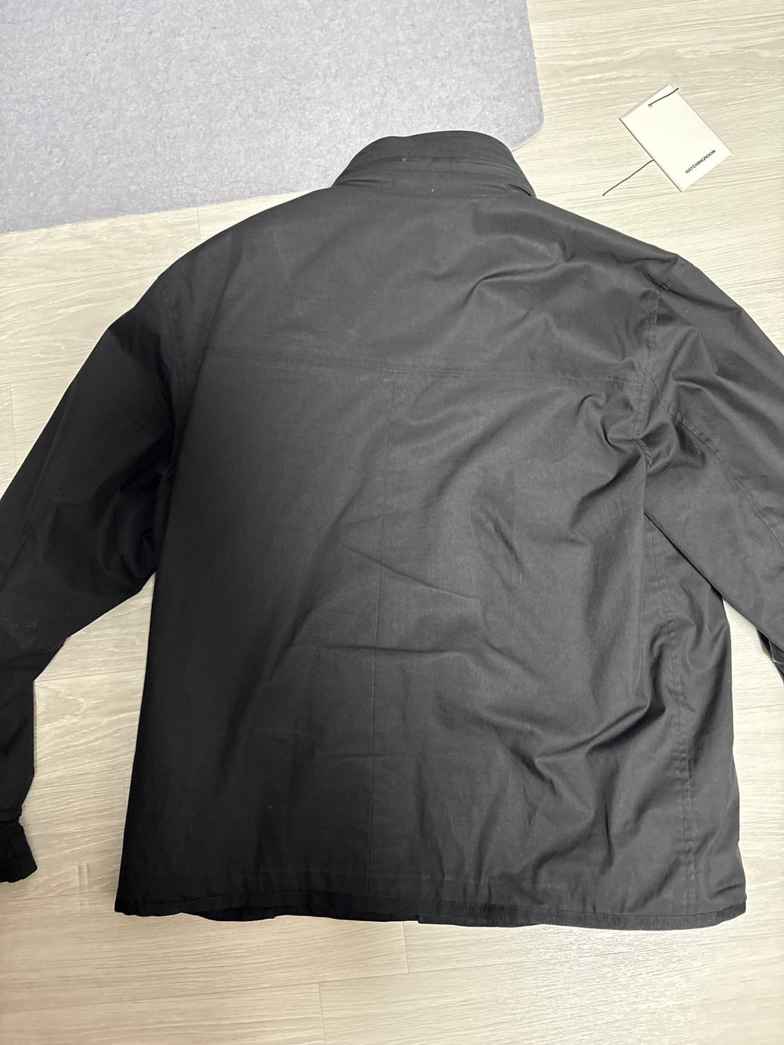 해칭룸 Diagonal Zip Jacket V2 Black 상품이미지2