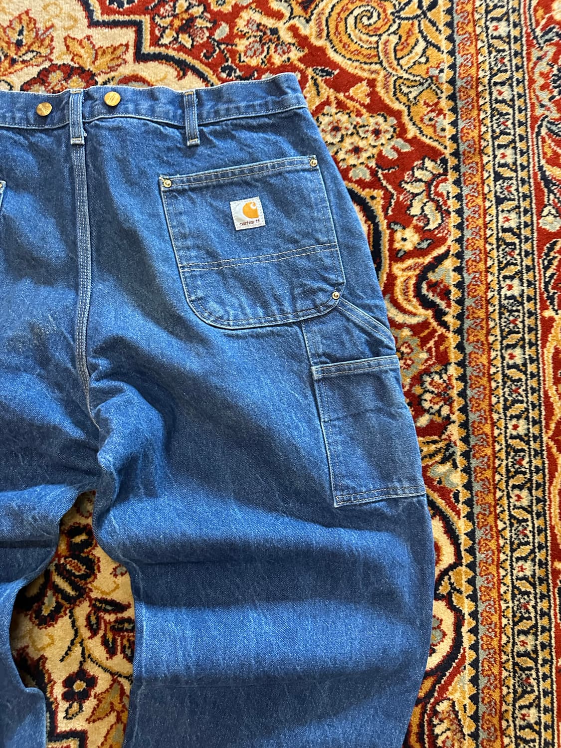 Carhartt B07 데님 더블니 워크 팬츠 - 40X30 상품이미지9