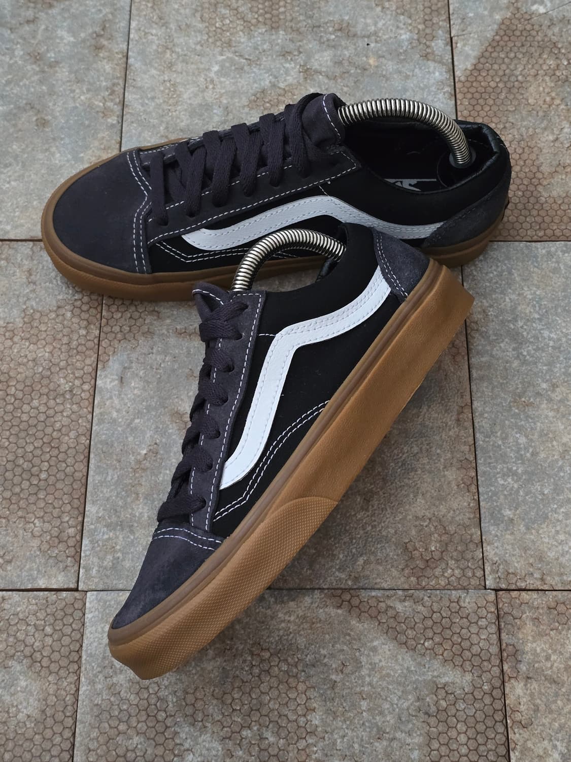 (235)반스 스타일 36 블랙 검솔 스니커즈 상품이미지3