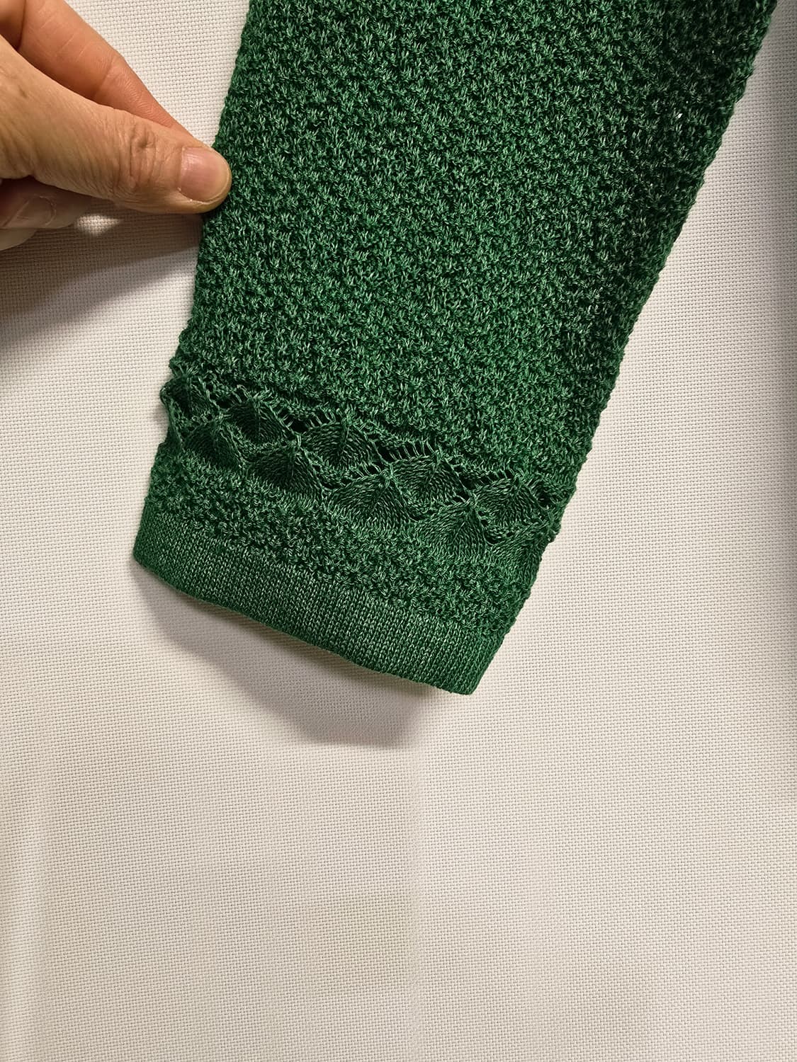 비꼴리끄 그린 숏 가디건m 상품이미지4