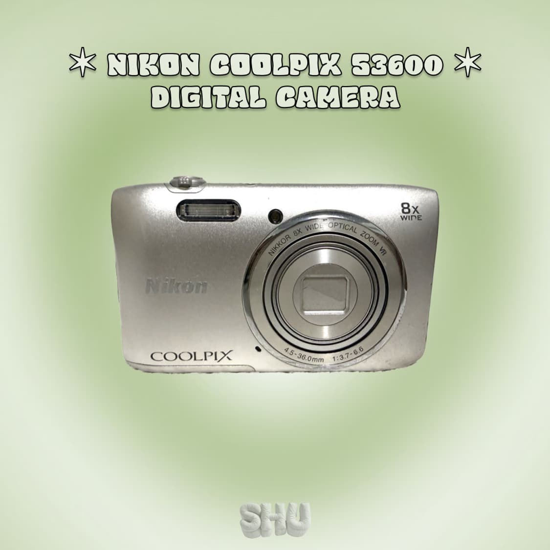 니콘 쿨픽스 S3600 빈티지 디카 실버  상품이미지5