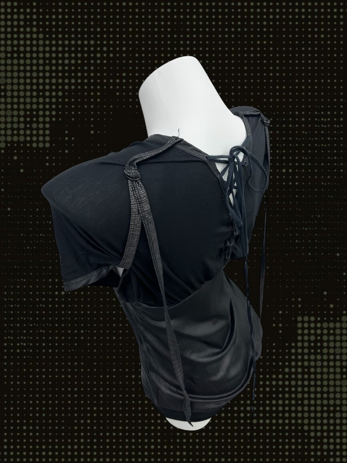 'SALVAGE' draped lace-up one piece 상품이미지3
