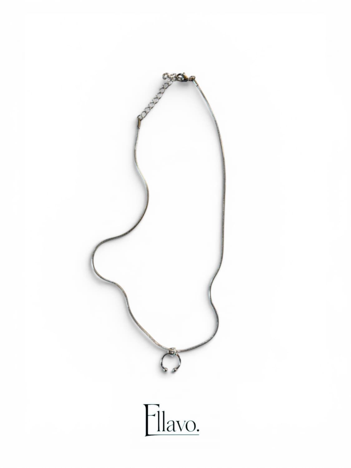 Ellavo Halo Drop Silver Chain 상품이미지3