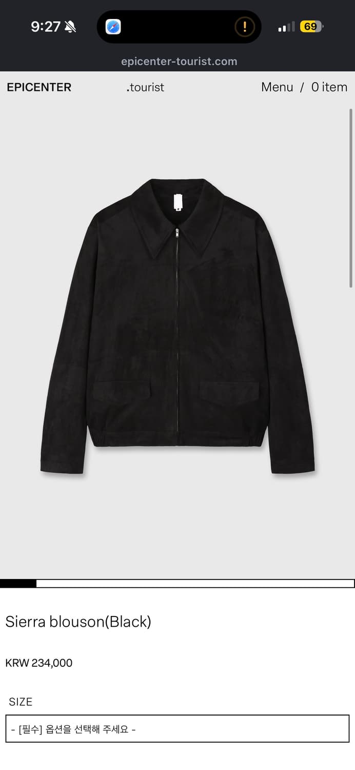 에피센터 투어리스트 Sierra blouson(Black) 상품이미지1