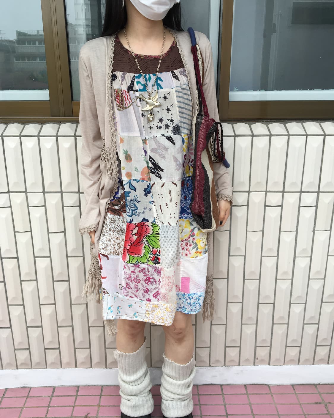 Crochet point fringe open cardigan 상품이미지7