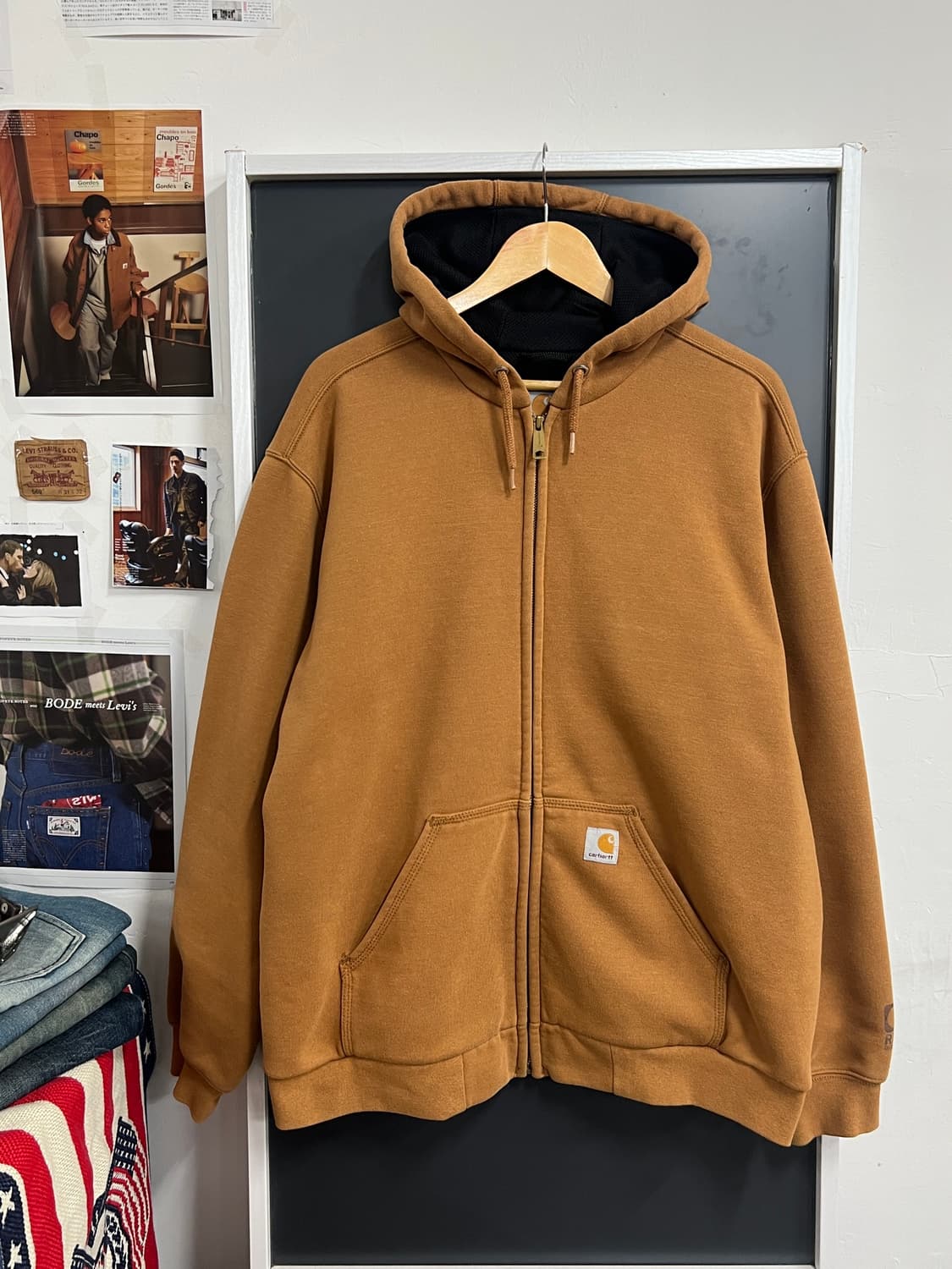 Carhartt 칼하트 레인 디펜더 브라운 된장 후드집업  상품이미지3