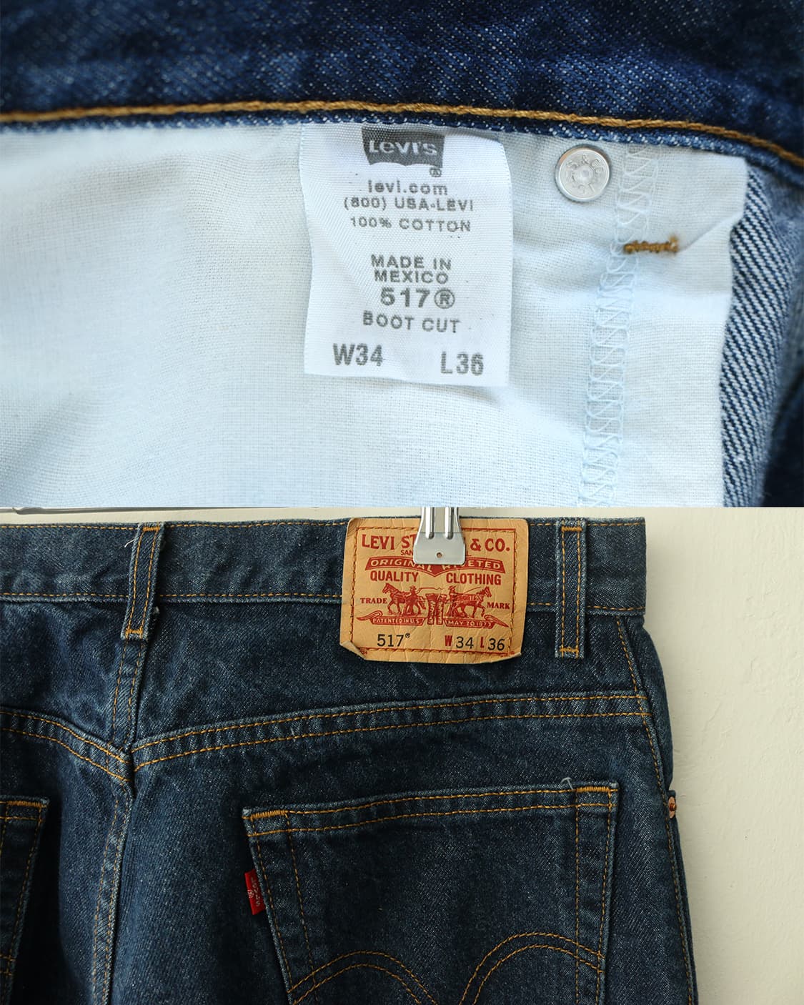 리바이스 00s 517 부츠컷 데님 팬츠 상품이미지7