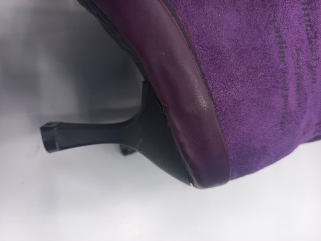 산부보라색 레이스업 힐 부츠 235mm 상품이미지5