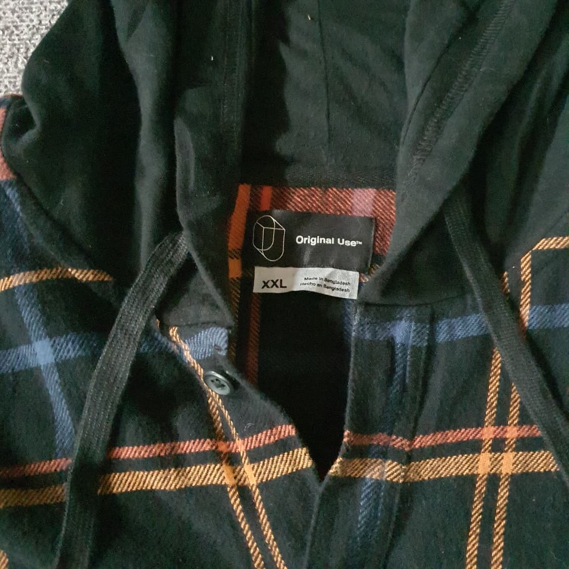 미국 수입 플란넬 체크 후드 셔츠 no.10 상품이미지3
