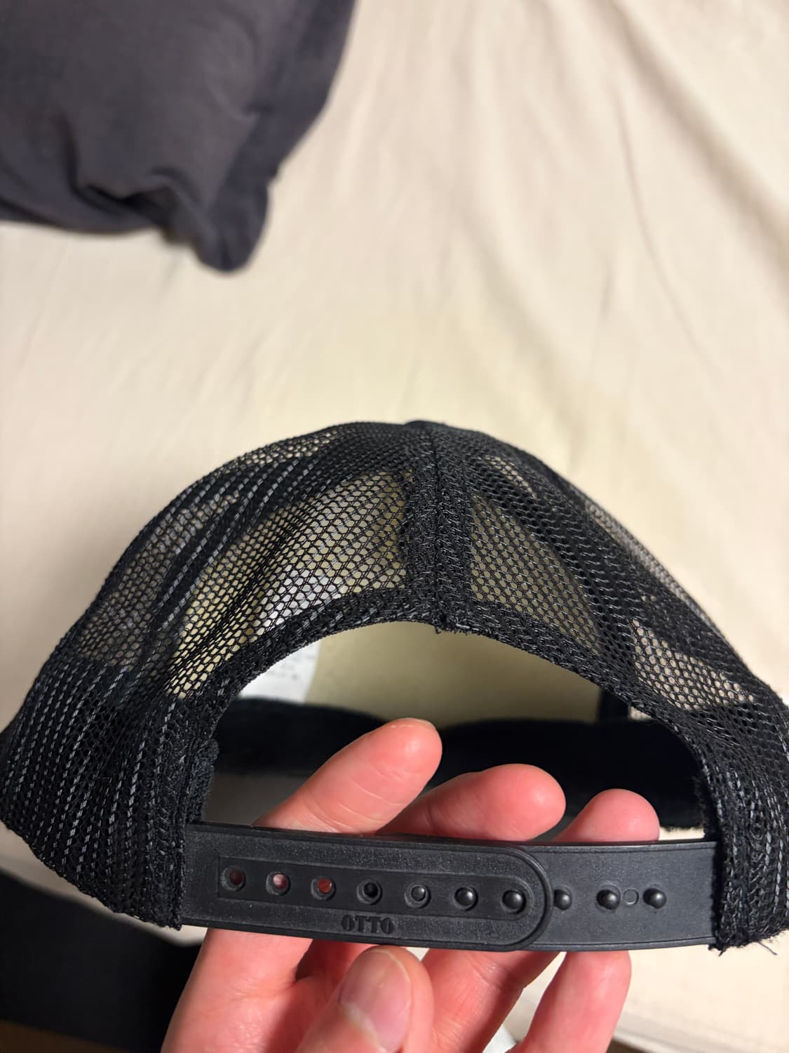 캐피탈 컨트리 펄 크러쳐 트러커 캡 블랙 그레이 상품이미지3