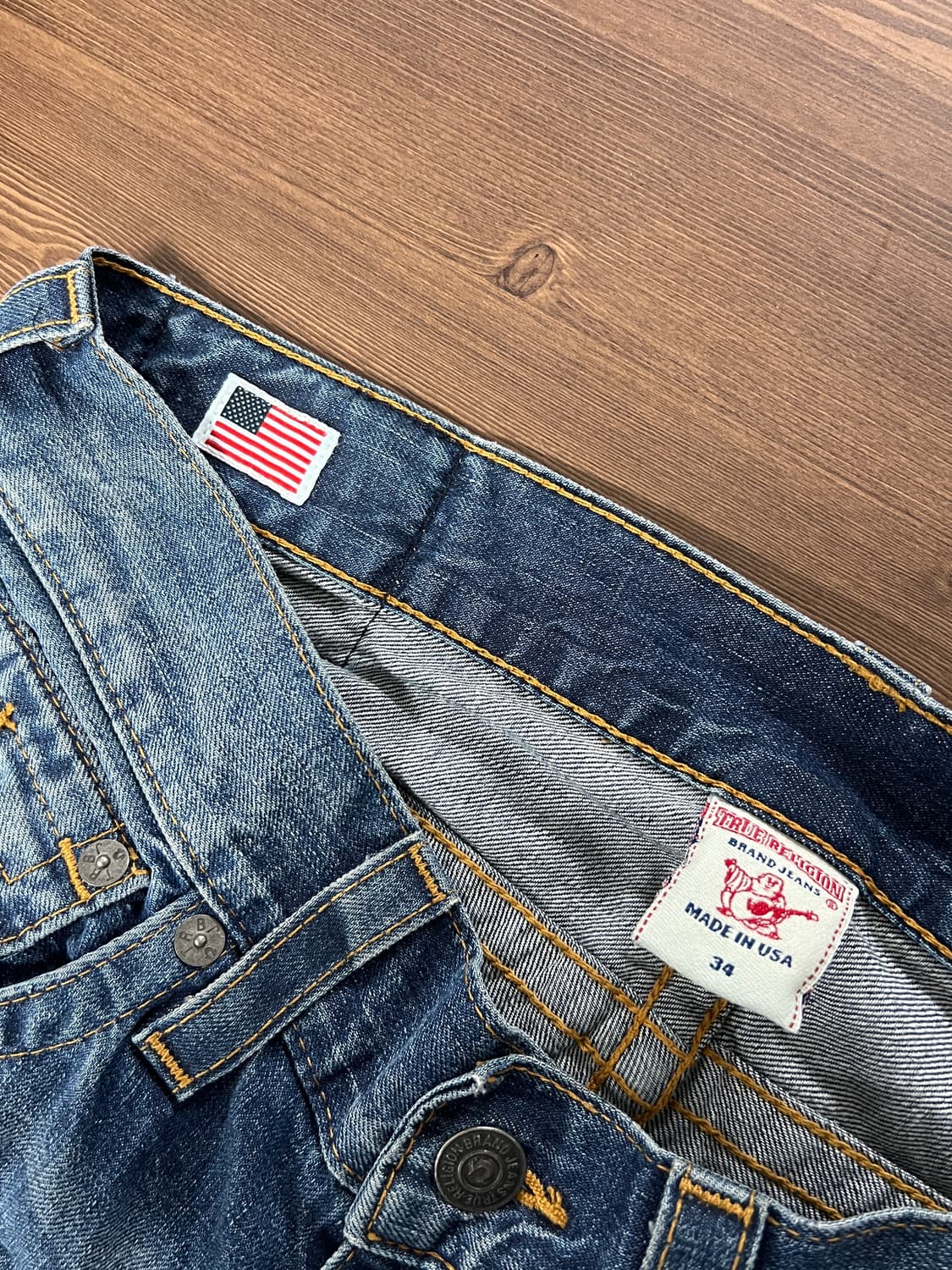 True Religion 트루릴리전 월드투어 와이드핏 부츠컷 데님 팬츠 상품이미지7