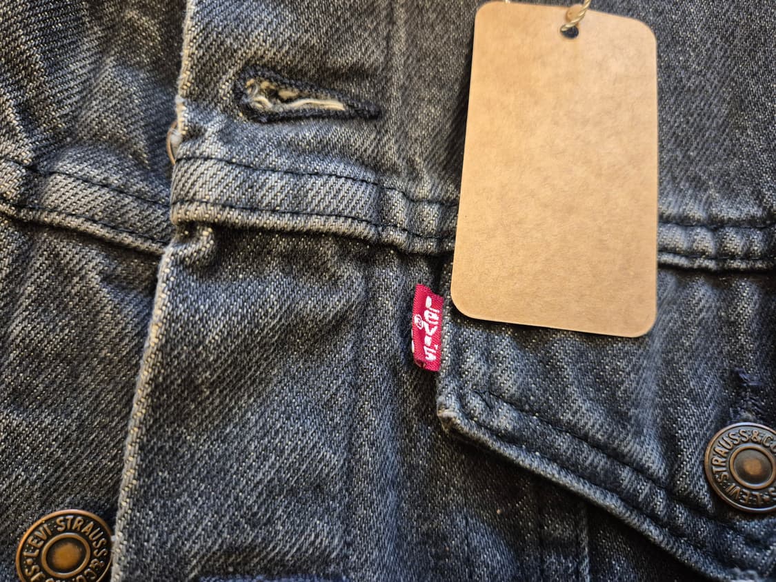 90s 리바이스 블랙 데님 트러커 자켓 상품이미지5