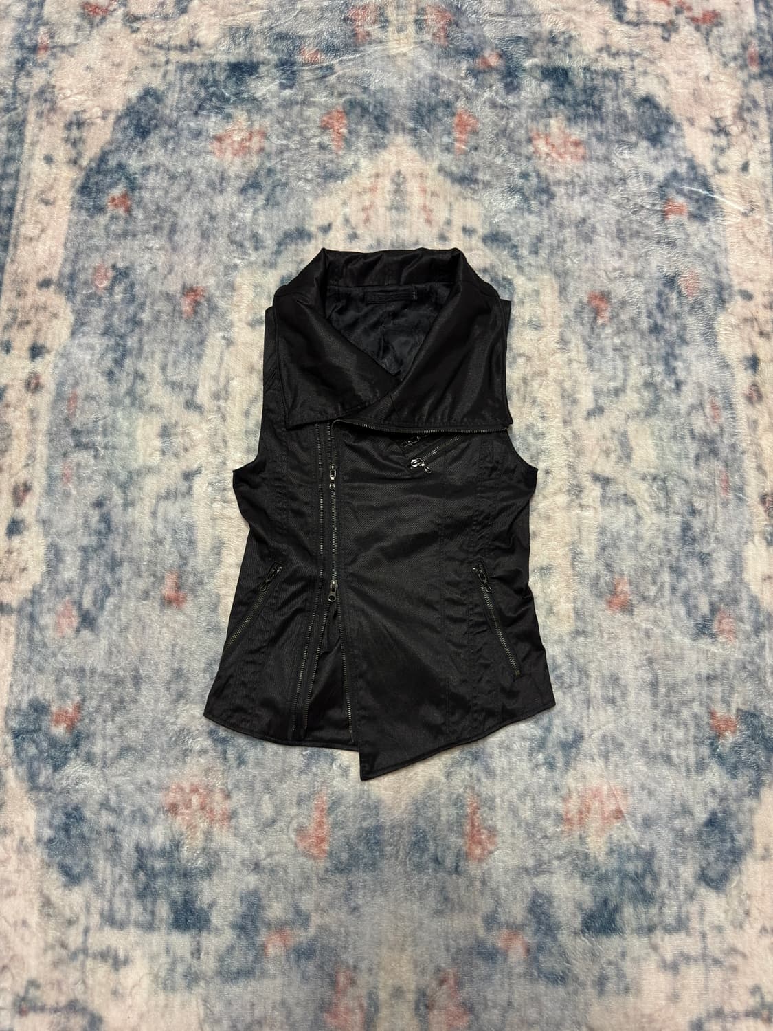 Fuga high neck sleeveless rider jacket 상품이미지2