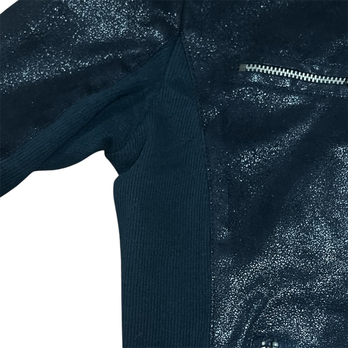 아르마니 익스체인지 사선 하이브리드 니트 집업자켓 상품이미지3