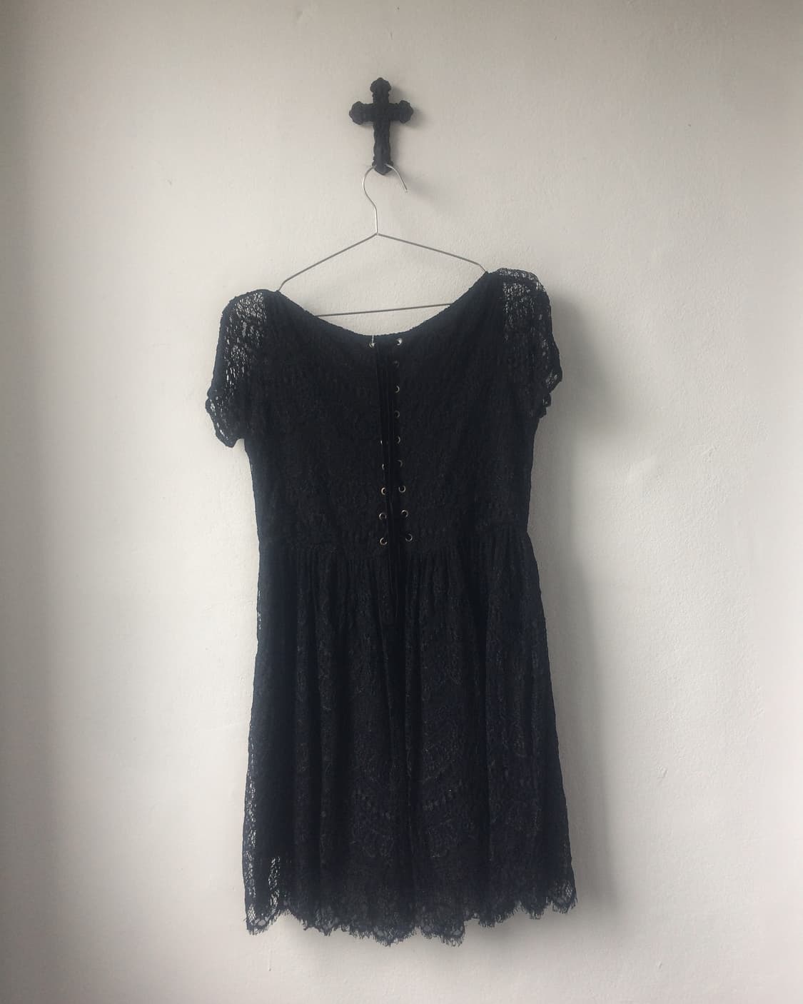 Back lace up point lace onepiece 상품이미지5