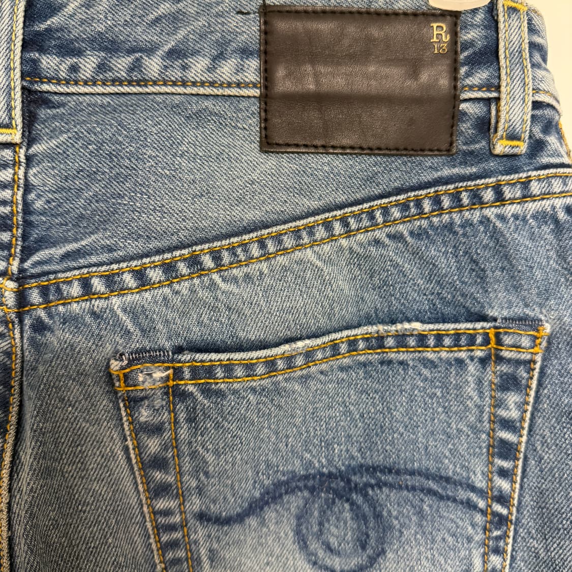 🏷️r13 알써틴 Bowie straight in jasper 일자진 상품이미지3