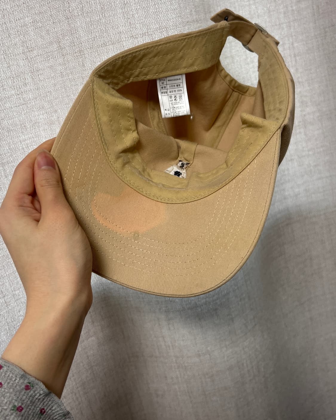 스파오 스티브 볼캡 모자 베이지 상품이미지3