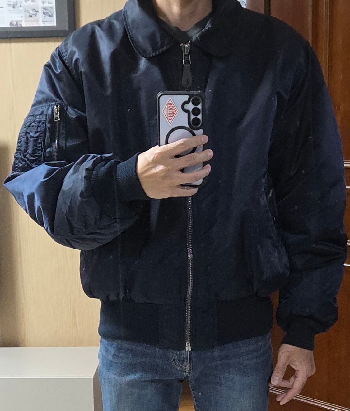 (착샷) 알파인더스트리 B15 ma1 봄버 자켓 상품이미지8