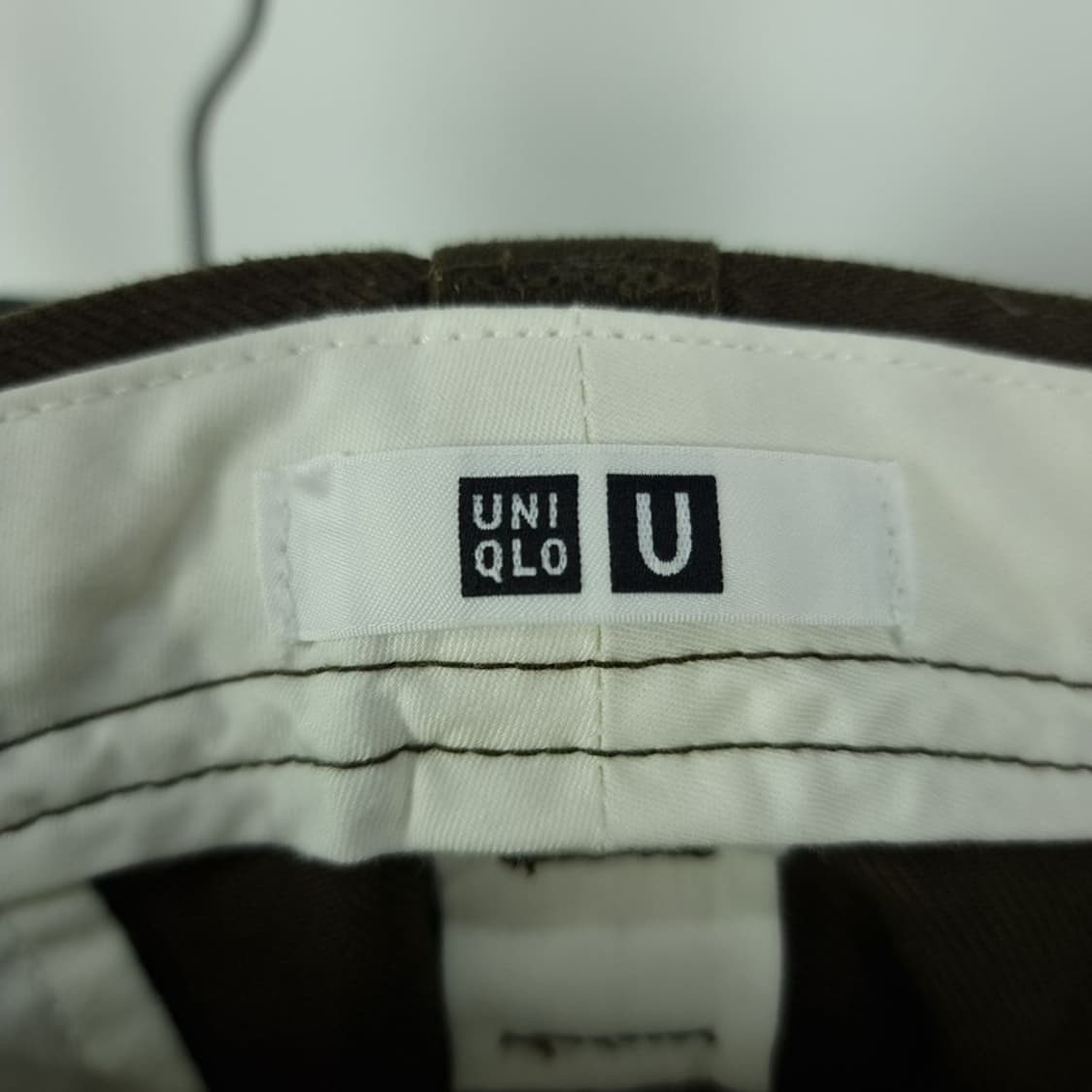 [유니클로 U 르메르](새상품) 와이드 코튼 팬츠 올리브카키 M18776 상품이미지7