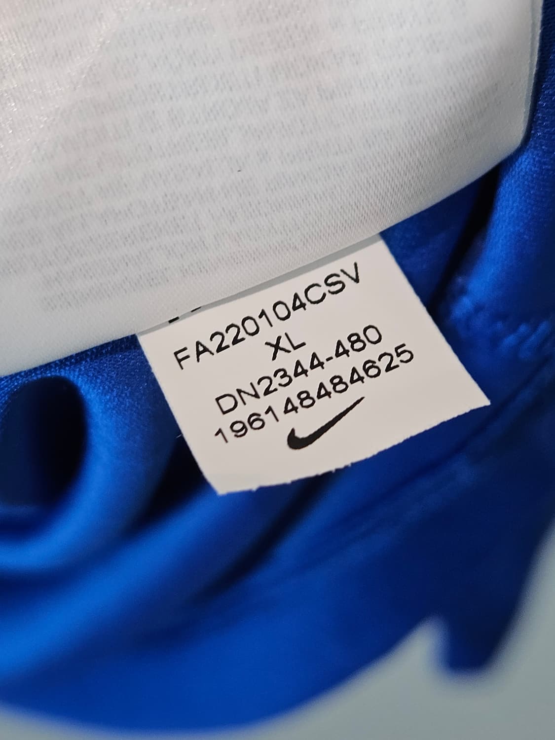 나이키 신형 드라이핏 기능성 긴팔 카라티 폴로 블루 XL (새상품) 상품이미지5