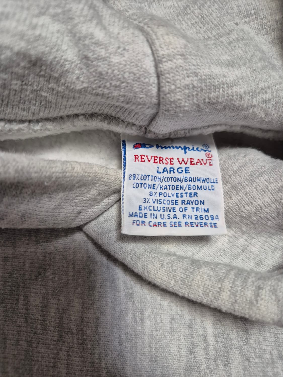 90s 챔피언 usa 리버스위브 후드 L 상품이미지4