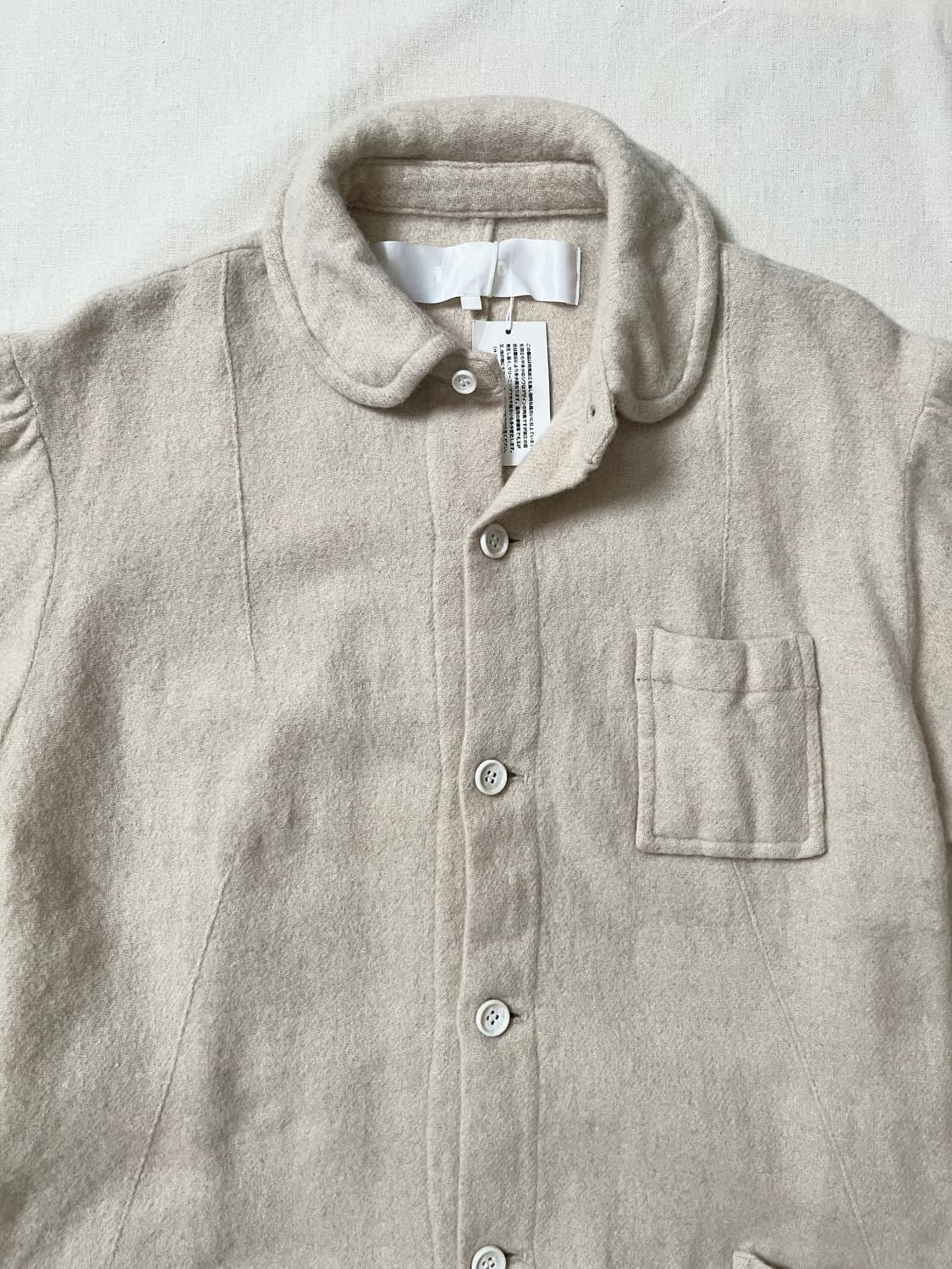 Tao comme des garcons 축융 울 셔링 롱코트 꼼데가르송 상품이미지5