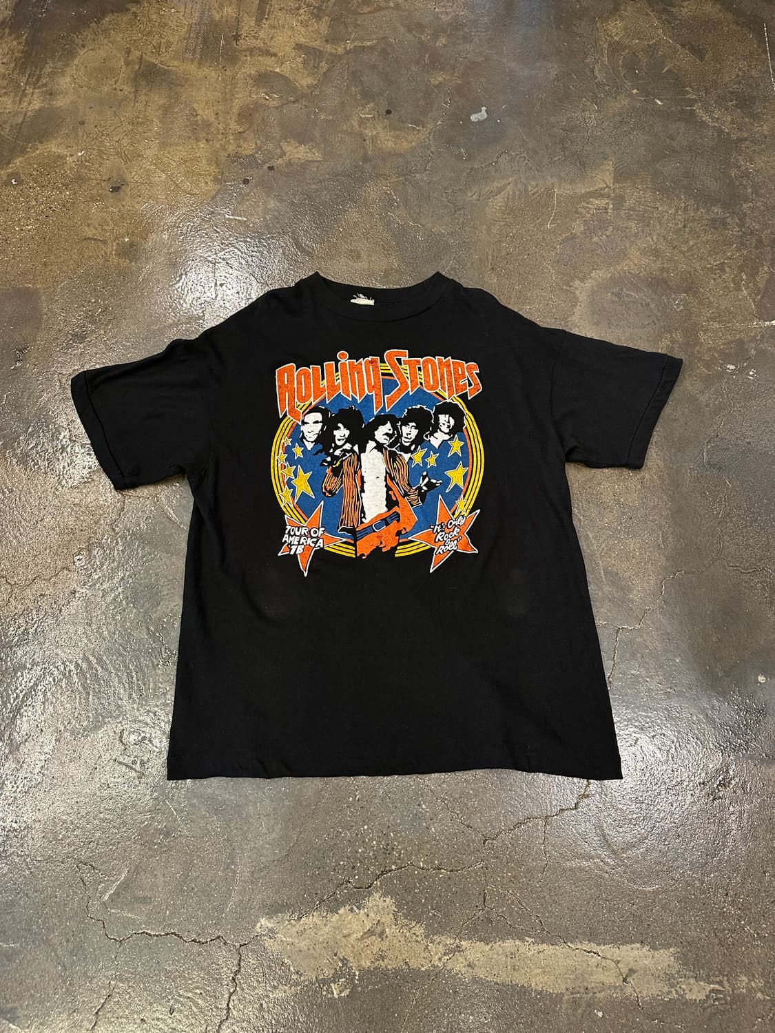 Rolling Stones 롤링스톤즈 빈티지 투어 밴드티 L 상품이미지1