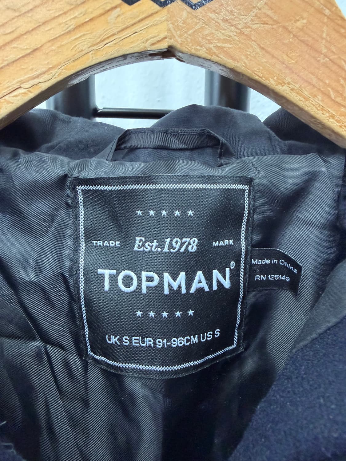 정품) 탑맨 후드 코트 블랙 S  상품이미지6